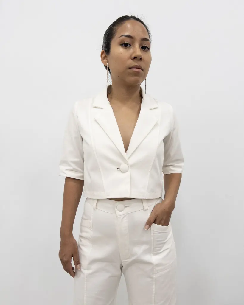 Chaqueta marfil - confeccionado en algodón - colección SABANA - 2.webp