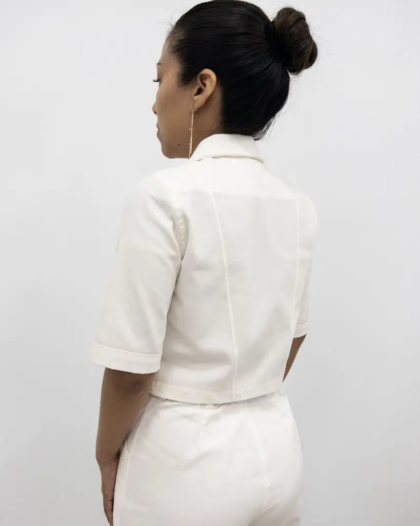 Chaqueta marfil - confeccionado en algodón - colección SABANA - 3.webp