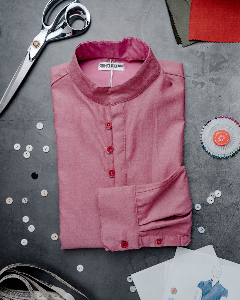 CAMISA ROSA 3 BOTONES 